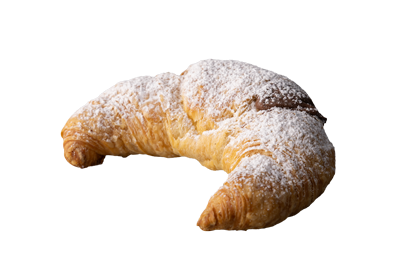 Croissant mit Nutella Schokolade