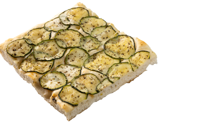 Focaccia mit Zucchine